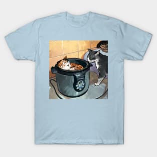 What are you doing in there, cat? T-Shirt